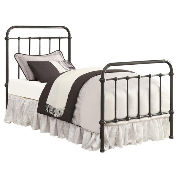 Livingston Metal Full Open Frame Bed Dark Bronze - 300399F
