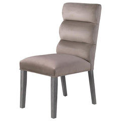 Carla Upholstered Dining Side Chair Stone (Set of 2) - 106684