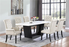 Alana Upholstered Tufted Arm Chair with Nailhead Trim - 115183