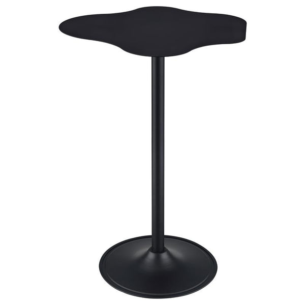 Keanu Pedestal Cloud-Shaped Top Bar Table Black - 182230