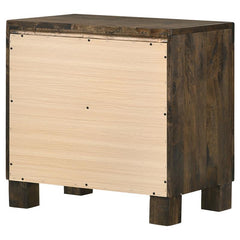 Woodmont 2-drawer Nightstand Rustic Golden Brown - 222632