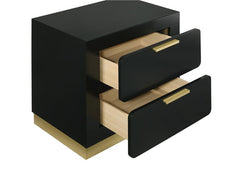Caraway 2-drawer Nightstand Black - 224782
