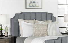 Fiona Upholstered Queen Panel Bed Light Grey - 306029Q