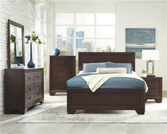 Kauffman 5-piece Eastern King Bedroom Set Dark Cocoa - 204391KE-S5