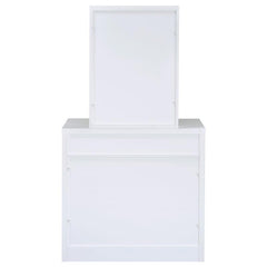 Harvey Vanity Set with Lift-Top Stool White - 300290