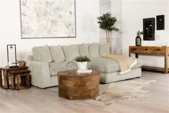 Blaine Upholstered Reversible Chaise Sectional Sofa Sand - 509899