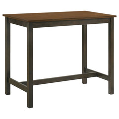 Connie 4-piece Counter Height Set Chestnut and Dark Brown - 192090