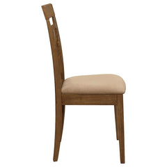 Robles 5-piece Dining Set Chestnut and Tan - 150430