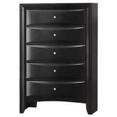 Briana 5-piece Queen Bedroom Set Black - 202701Q-S5