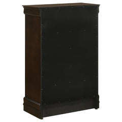 Louis Philippe 5-drawer Chest with Silver Bails Cappuccino - 202415