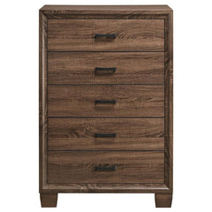 Brandon 5-drawer Chest Medium Warm Brown - 205325