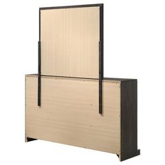 Baker 6-drawer Dresser with Mirror Light Taupe - 224463M