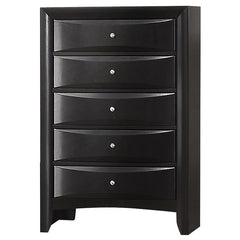 Briana 5-piece Eastern King Bedroom Set Black - 200701KE-S5