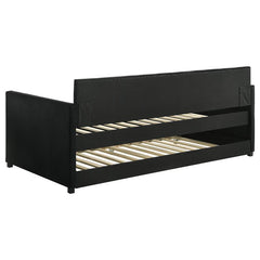 Kendall Upholstered Twin Daybed with Trundle Black - 300826