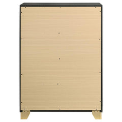 Caraway 4-drawer Bedroom Chest Black - 224785