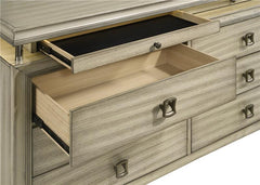 Giselle 5-piece Eastern King Bedroom Set Rustic Beige - 224391KE-S5