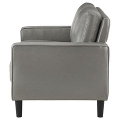 Ruth Upholstered Track Arm Loveseat Grey - 508366