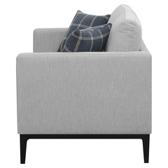 Apperson Upholstered Track Arm Loveseat Light Grey - 508682