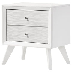 Janelle 2-drawer Nightstand White - 223652