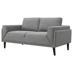 Rilynn Upholstered Track Arm Loveseat Grey - 509525