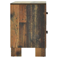 Sidney 2-drawer Nightstand Rustic Pine - 223142