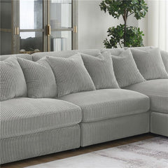 Blaine Upholstered Armless Chair Fog - 509997