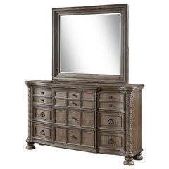 Emmett 9-drawer Dresser with Mirror Walnut - 224443M