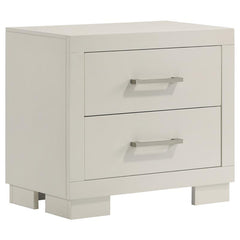 Jessica 5-piece California King Bedroom Set Cream White - 202990KW-S5