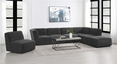 Sunny Upholstered Armless Chair Dark Charcoal - 552081