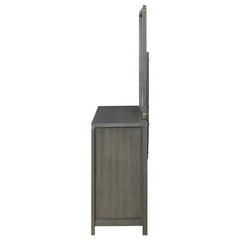 Kieran 6-drawer Dresser with Mirror Grey - 224743M