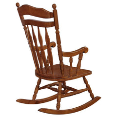 Aylin Solid Wood Rocking Chair Medium Brown - 600187II
