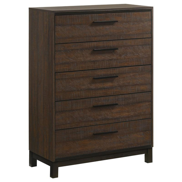 Edmonton 5-drawer Chest Rustic Tobacco - 204355