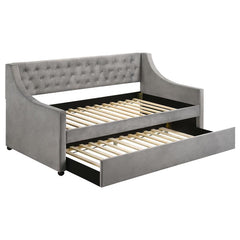 Chatsboro Upholstered Twin Daybed with Trundle Grey - 305883
