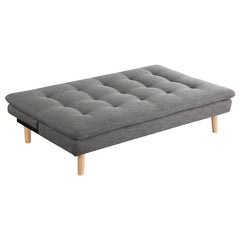Scout Upholstered Tufted Convertible Sofa Bed Grey - 360045
