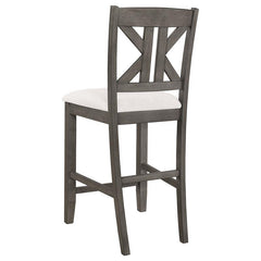 Athens Upholstered Seat Counter Height Stools Light Tan (Set of 2) - 109859