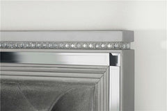 Eleanor Wood Eastern King Panel Bed Metallic Mercury - 223461KE
