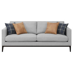 Apperso 2-piece Upholstered Track Arm Sofa Set Light Grey - 508681-S2