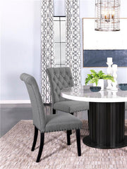 Alana Upholstered Tufted Side Chairs with Nailhead Trim (Set of 2) - 115162