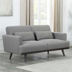 Blake Upholstered Track Arm Loveseat Sharkskin - 511122