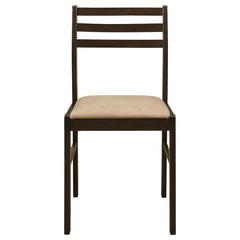 Bucknell 3-piece Dining Set with Drop Leaf Cappuccino and Tan - 130005