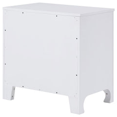 Anastasia 2-drawer Nightstand Pearl White - 224752