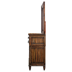 Avenue 8-drawer Dresser with Mirror Weathered Burnished Brown - 223033M