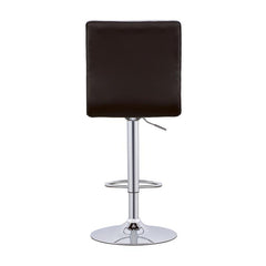 Ashbury Upholstered Adjustable Bar Stools Black and Chrome (Set of 2) - 122087