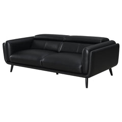 Shania Upholstered Low Back Sofa Black - 509921