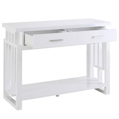 Schmitt 2-drawer Entryway Console Table High Glossy White - 705709