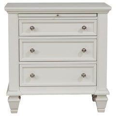 Sandy Beach 4-piece California King Bedroom Set Cream White - 201301KW-S4
