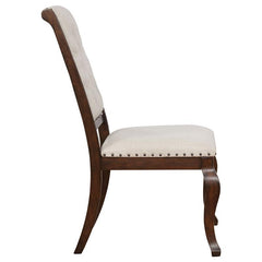 Brockway Tufted Dining Chairs Cream and Antique Java (Set of 2) - 110312