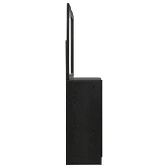 Miranda 7-drawer Dresser with Mirror Black and Rhinestone - 206363M