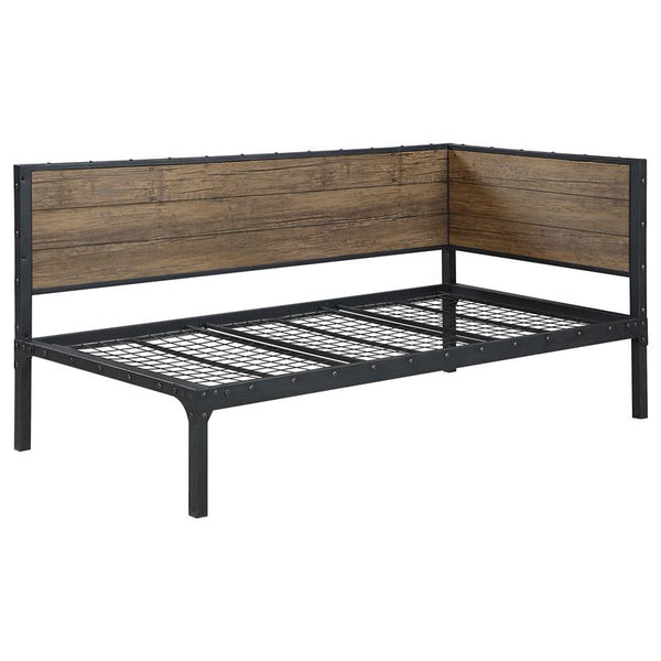 Getler Metal Twin Daybed Weathered Chestnut - 300836
