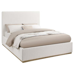 Knox Upholstered EASTERN KING Panel Bed Cream - 302053KE